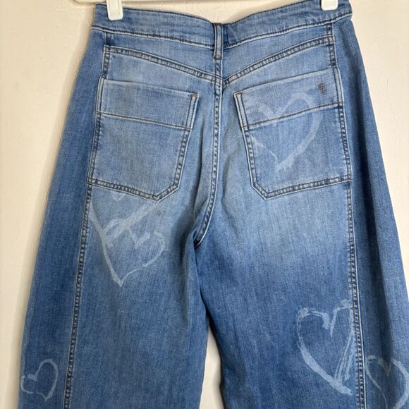 Pilcro Kenna Mid Rise Heritage Barrel Jeans Heart - Picture 8 of 8